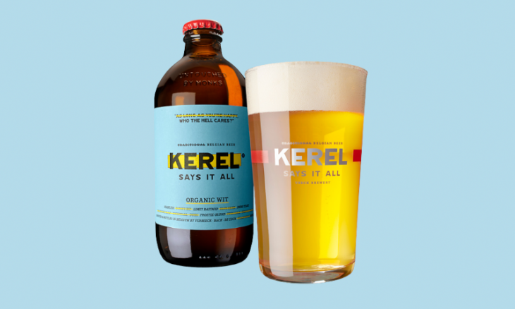 Kerel Organic Wit flesje en glas
